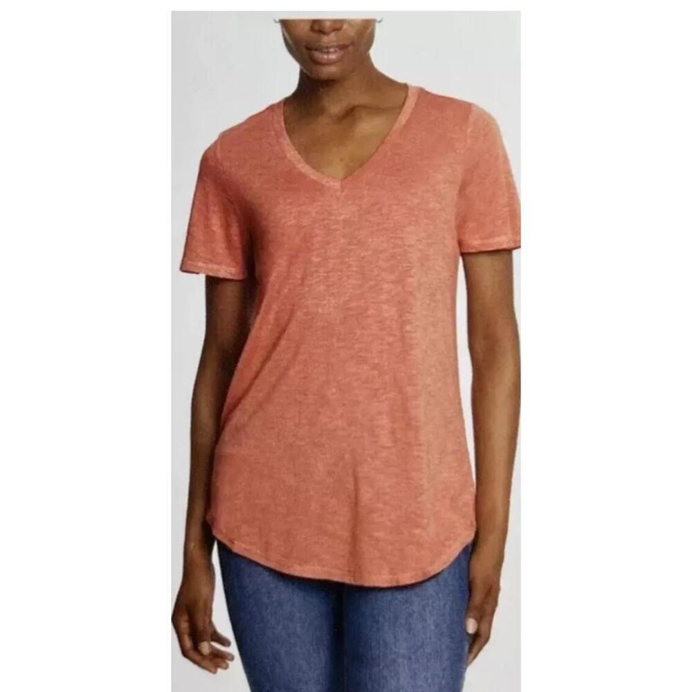 Jessica Simpson Ladies' Knit V-Neck Top, Pink, Size Small AA9